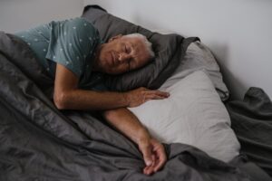 old people sleeping
